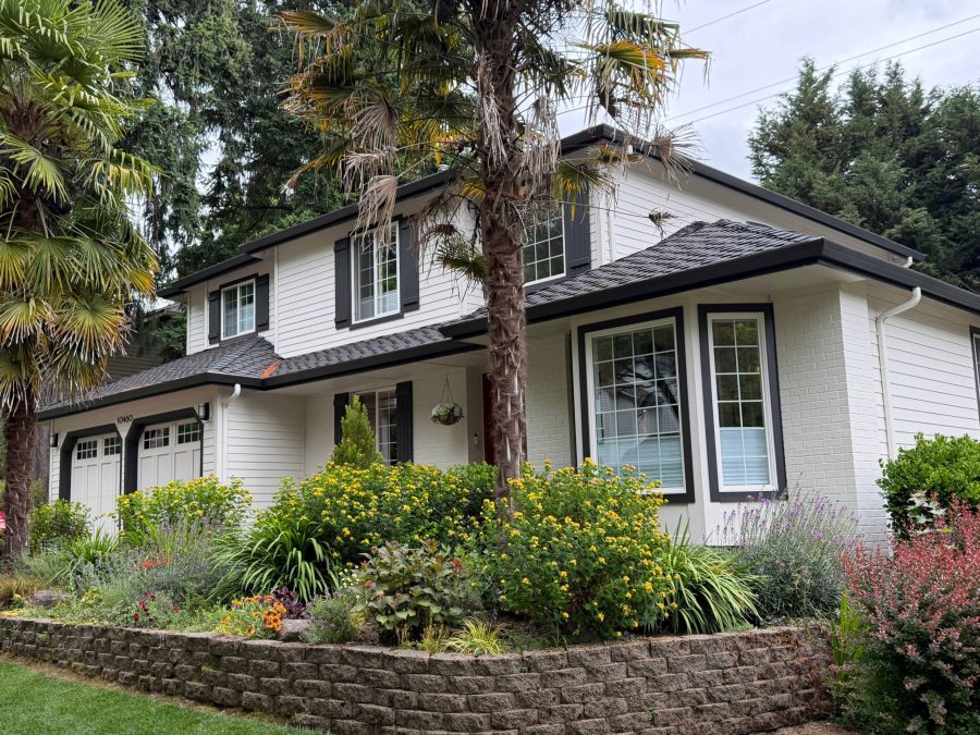 Beautiful, Classy Exterior Color Palette on White Home in Beaverton, OR Preview Image 1