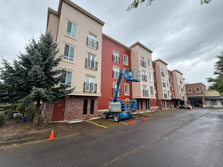 two-color painted siding and brick apartment buildings Preview Image 8