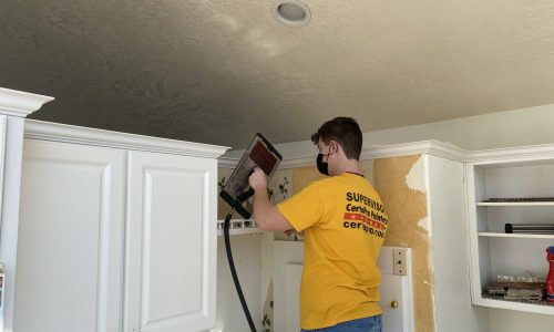 Kitchen Wallpaper Removal Project in Provo UT