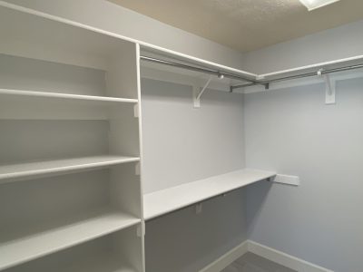 Master Closet with Shelves Accentuated (Orem, UT) - Residential