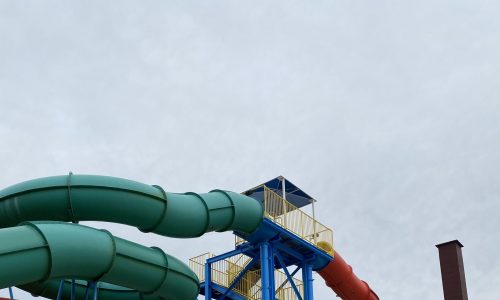 Commercial Project | Provo City Rec Center Outdoor Water Slide Tower After