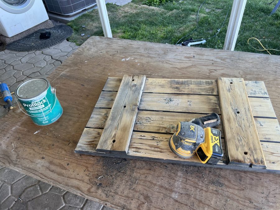 wooden shutter with paint stripped off Preview Image 4