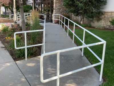 Exterior Hand Rail Painting Project in Younique building in Lehi, UT