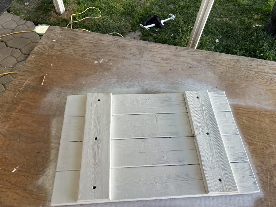 wooden shutter with paint primer Preview Image 6