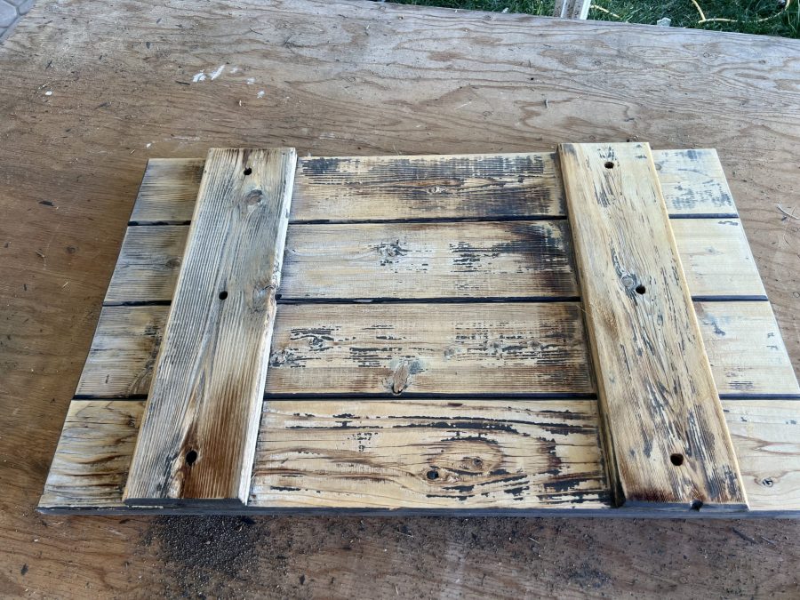 wooden shutter with paint stripped off Preview Image 3