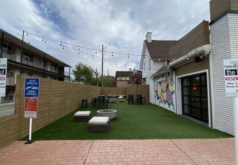 The Hut Exterior Commercial Fence Staining Project Provo, UT