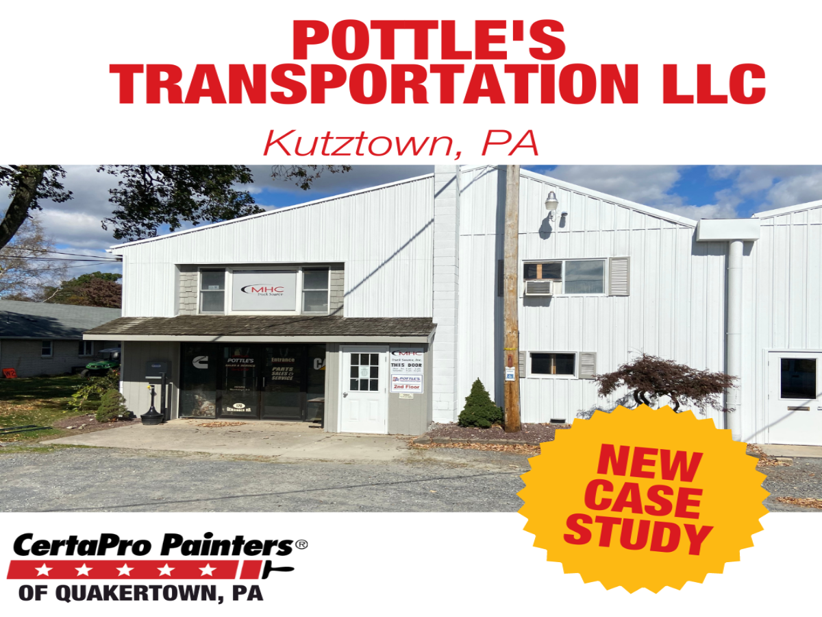 CertaPro Painters® of Quakertown, PA – Pottle's Transportation LLC  Commercial Project