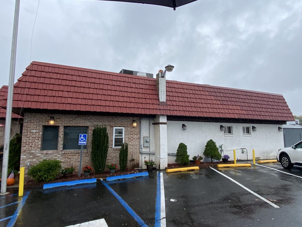 New Pennsburg Diner – Power Washing, Aluminum Siding Painting, Stucco Painting & Patching Before