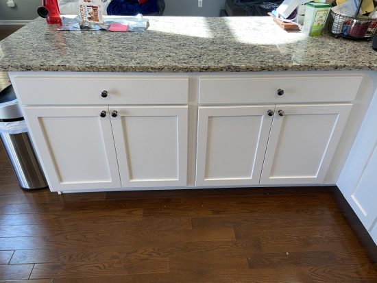White Kitchen Cabinets in Coopersburg, PA after being repainted by CertaPro Quakertown, PA