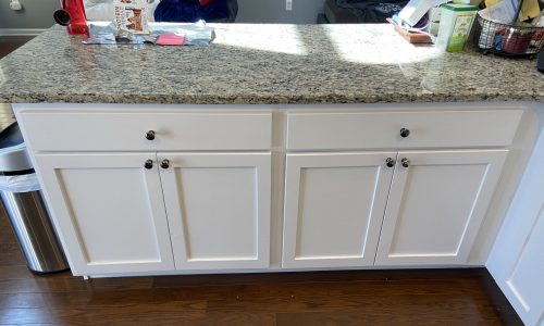 White Kitchen Cabinets in Coopersburg, PA after being repainted by CertaPro Quakertown, PA