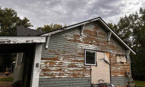 Peeling Paint & Bare Wood