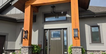 Timber Entrance Frame Restain