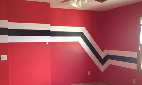Angled Striped Walls