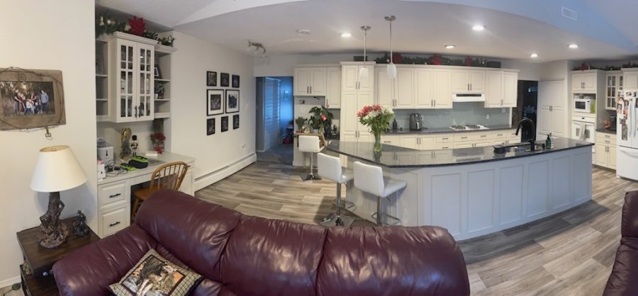 home interior room and kitchen after white repaint Preview Image 2