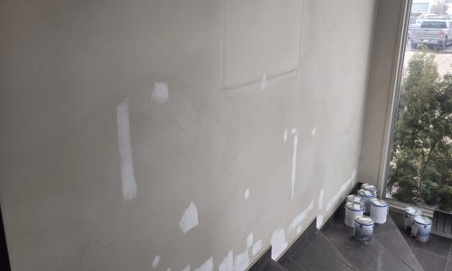 Drywall Repairs in Progress