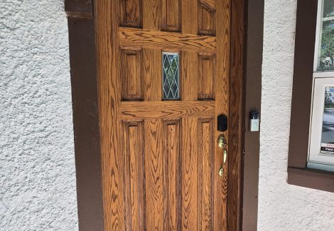Front Door Staining Project