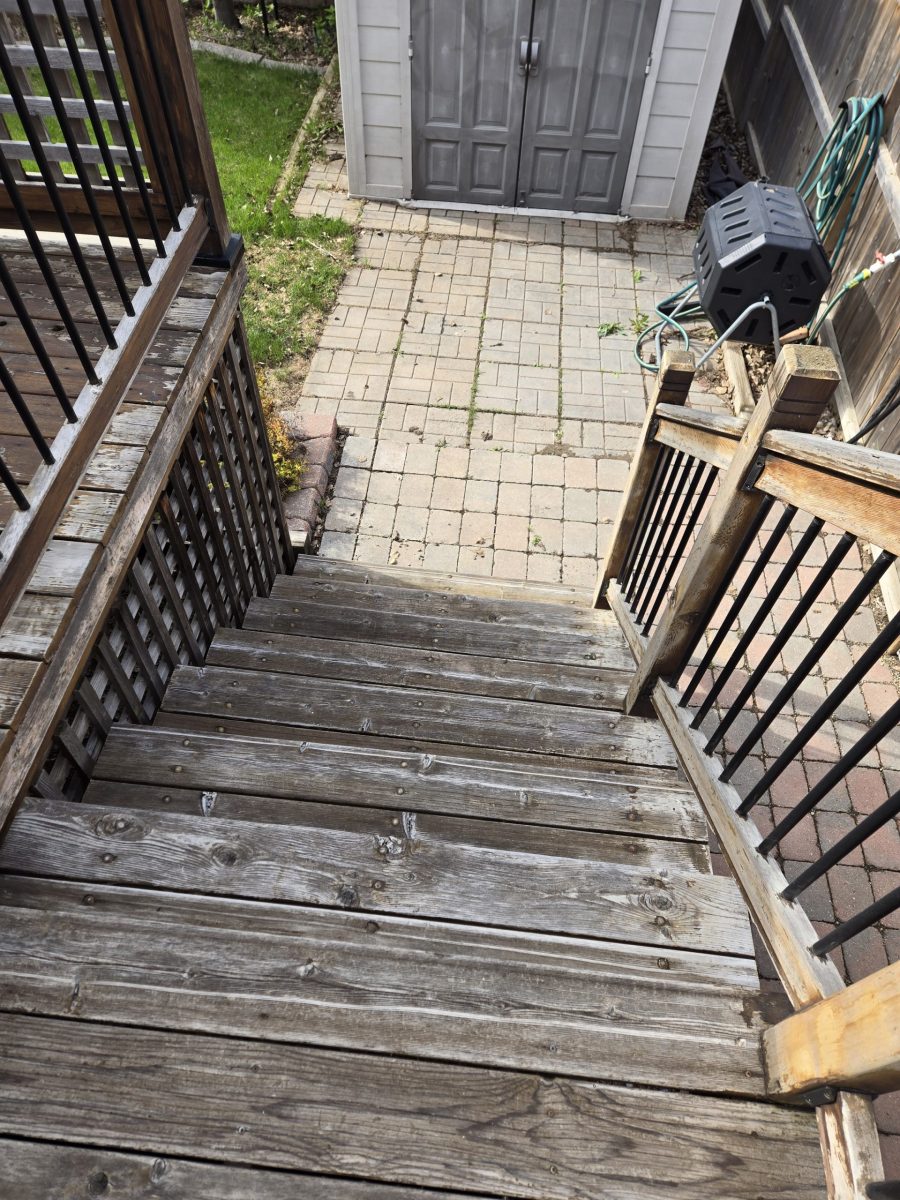 wooden deck and steps before restain Preview Image 7