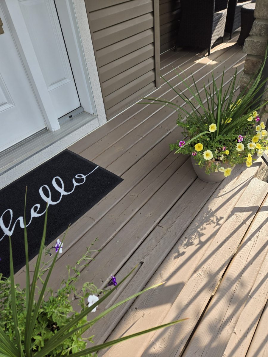 back of home with painted vinyl siding and deck Preview Image 4