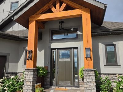 timber entrance frame