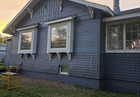Damaged Exterior Paint Restoration