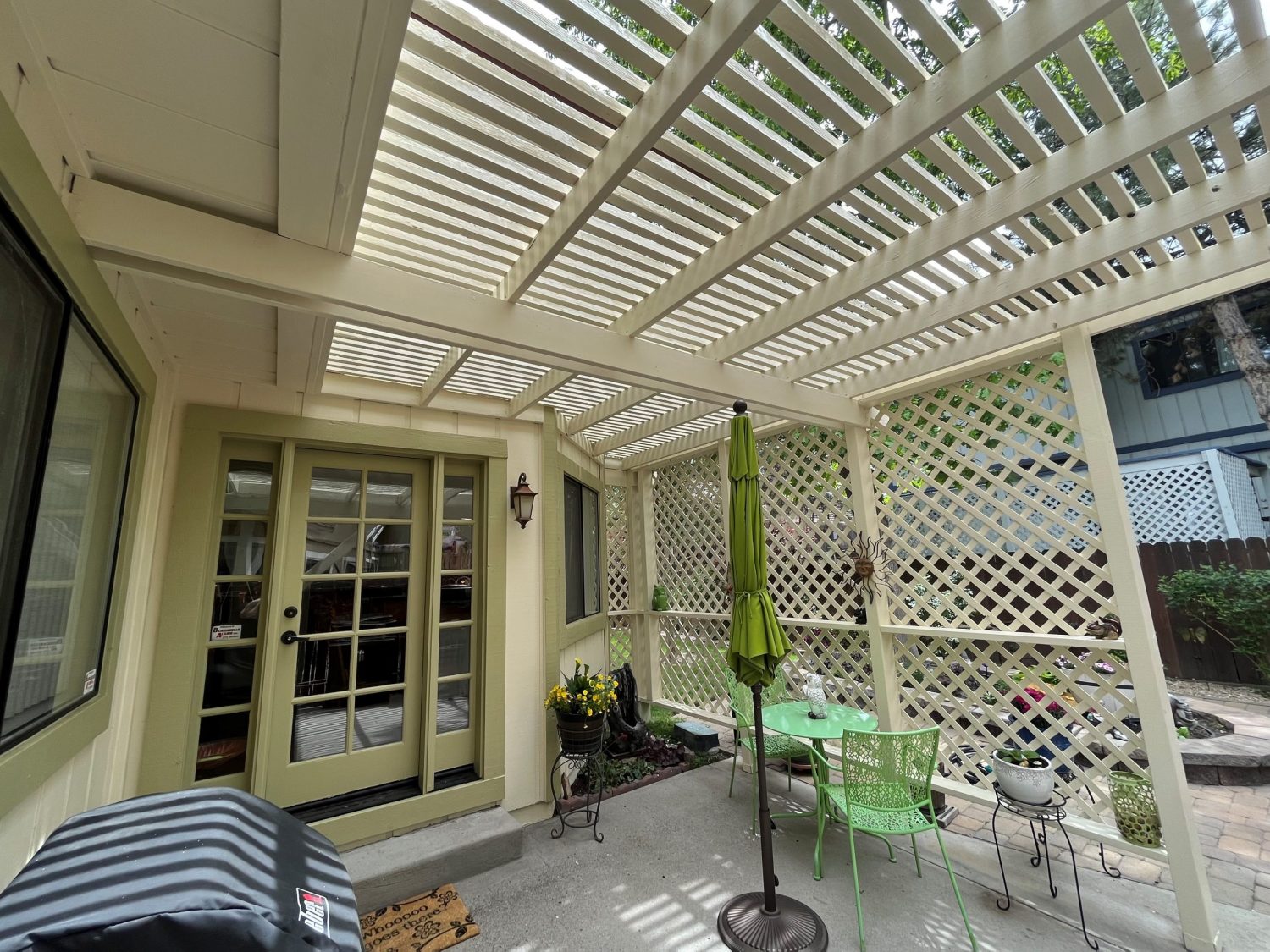 Full exterior painting including pergola CertaPro Painters of Reno, NV