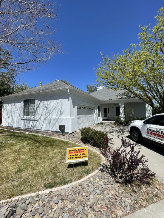 exterior residential painting project