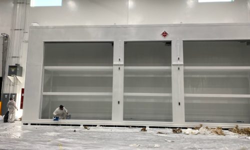 Painting inside of the unit was extensive.