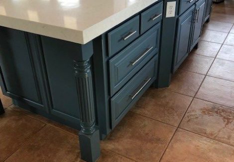 CertaPro Reno Paints Kitchen Cabinet Island