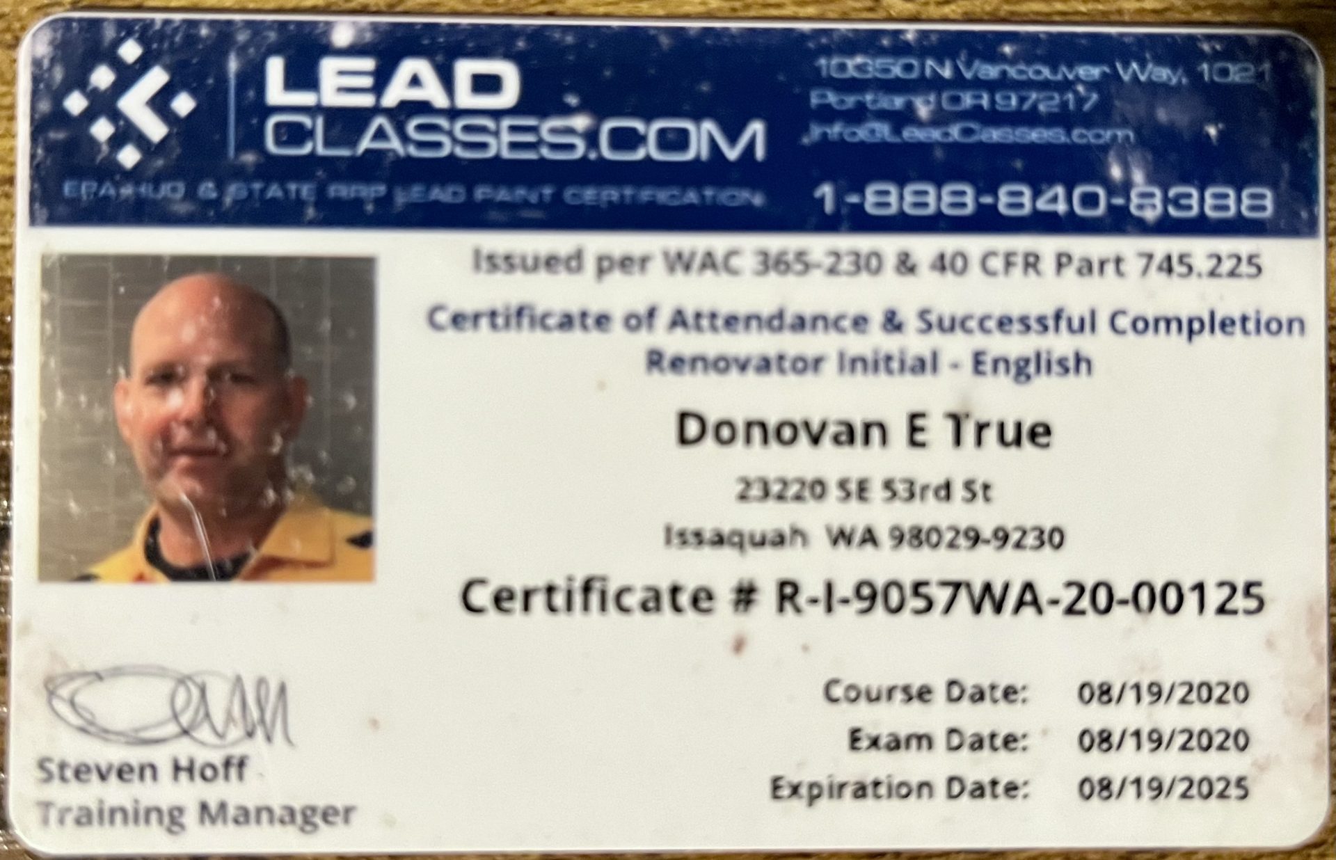 Our Licenses and Certifications CertaPro Painters of Renton and Kent