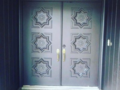 Repainted Beautifully Crafted Double Doors