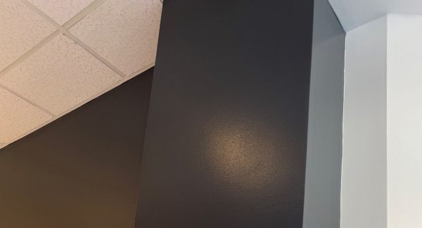 After Photo of Interior Showroom painting black