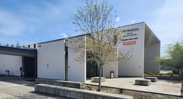 front of repainted medical building