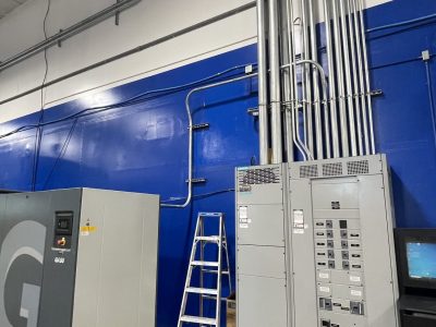 freshly painted manufacturing facility
