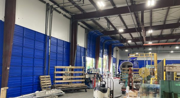 freshly painted manufacturing facility