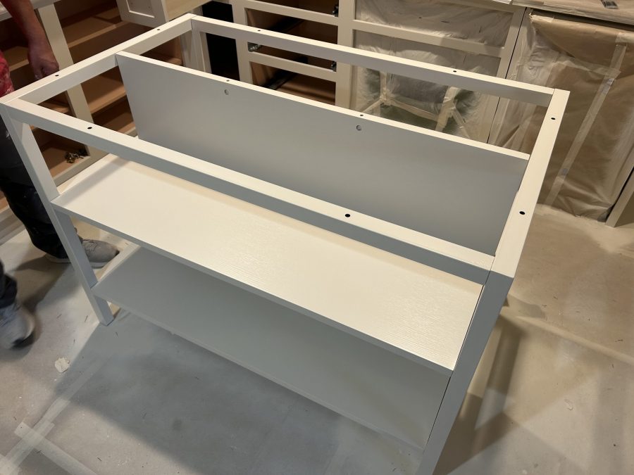 kitchen island being painted Preview Image 4