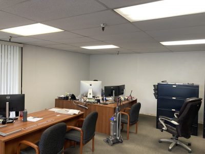 painted commercial office interior