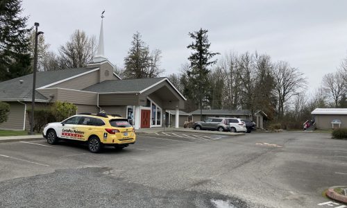 Wide Shot of Exterior Painting