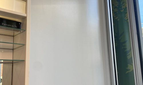 After Photo of Wall Repainted White