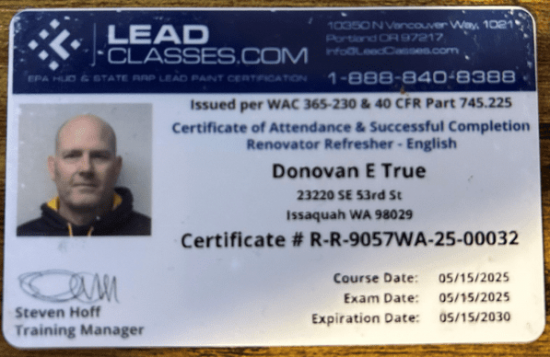 Lead Safe Certification