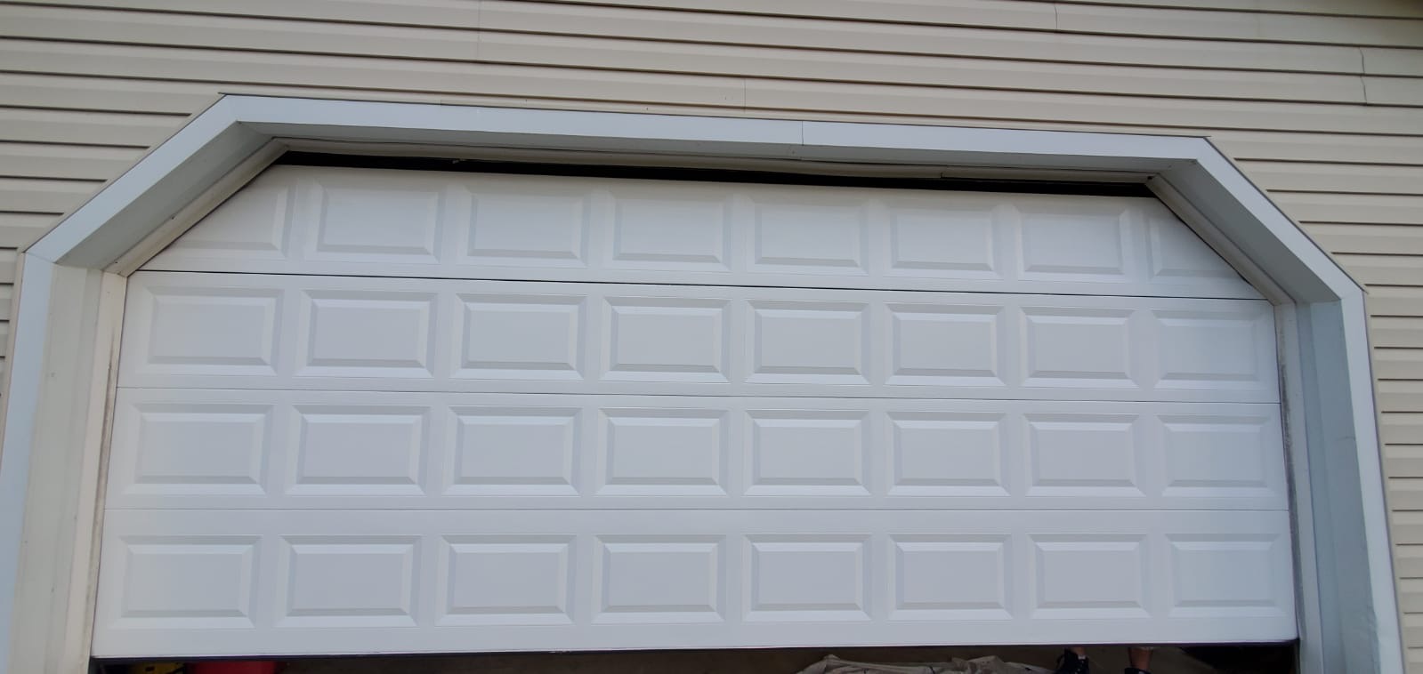 before painting garage door