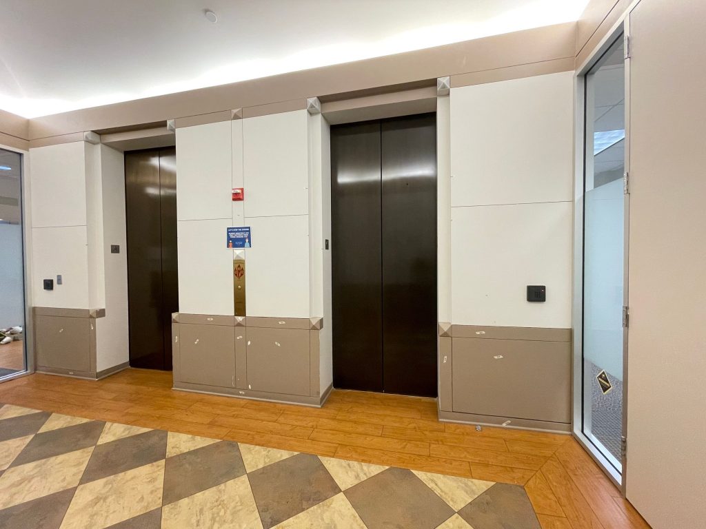 Before Photo of the Elevators