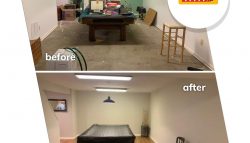 before and after interior project