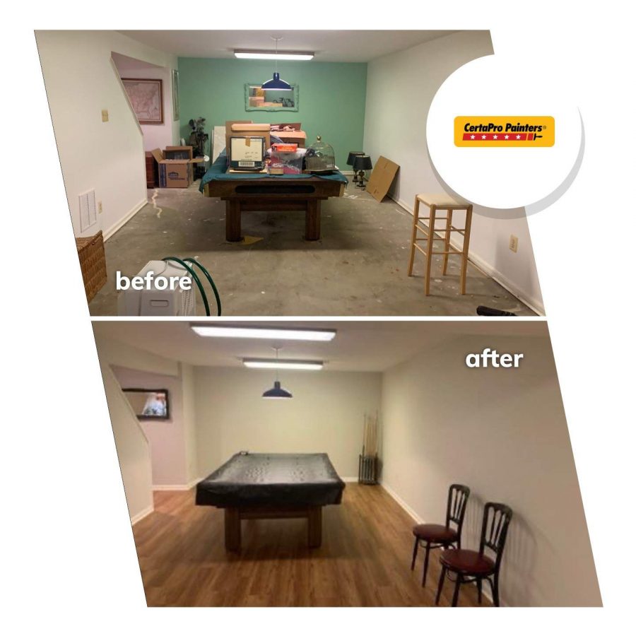 before and after interior project