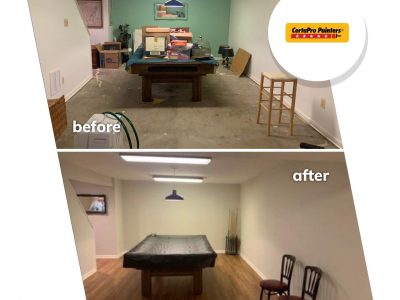 before and after interior project