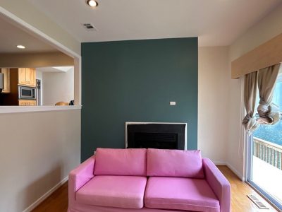 Accent Wall in Living Room