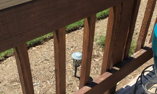 Repairs for damaged areas and railings