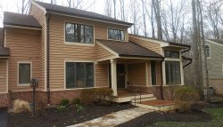 Exterior painting by CertaPro house painters in Reston, VA