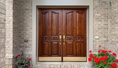 Doors after staining