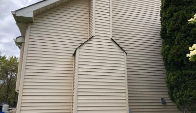 Exterior after power wash