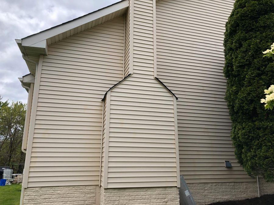 Exterior after power wash